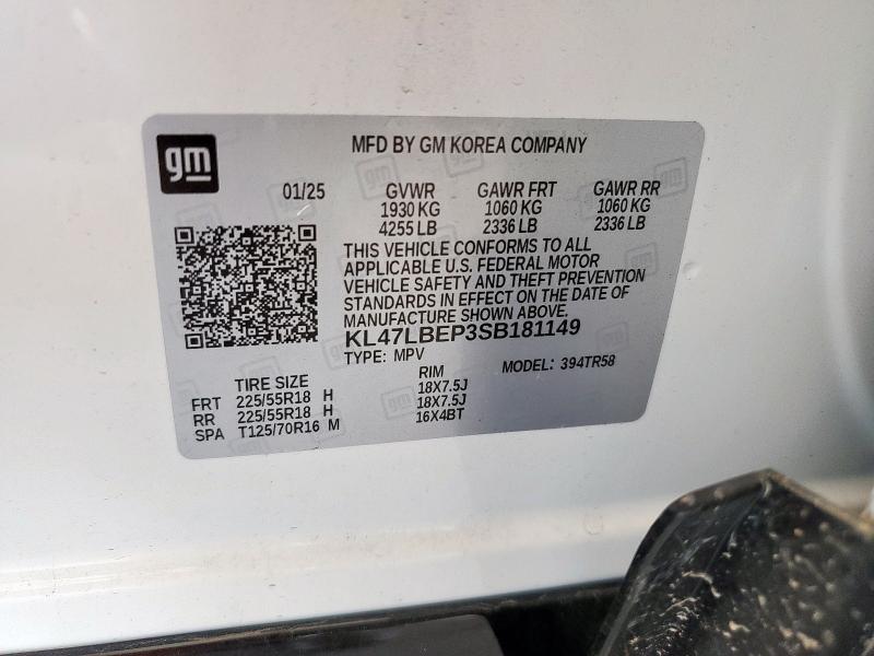 2025 BUICK ENVISTA SP KL47LBEP3SB181149