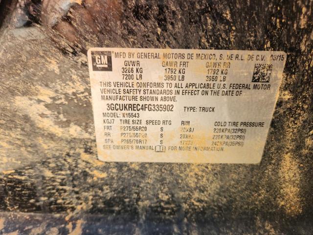 2015 CHEVROLET SILVERADO K1500 LT 3GCUKREC4FG335902
