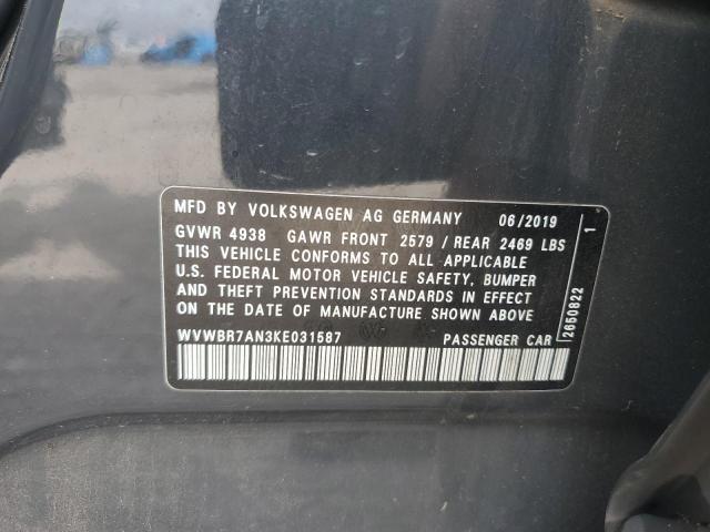 2019 VOLKSWAGEN ARTEON SE WVWBR7AN3KE031587