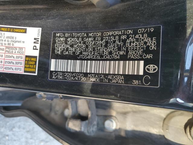 2020 TOYOTA COROLLA SE - JTDS4RCE6LJ040784