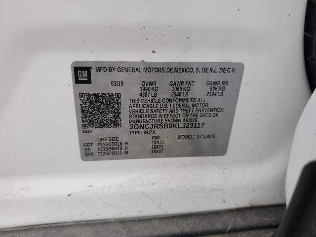 2019 CHEVROLET TRAX PREMI 3GNCJRSB9KL323117