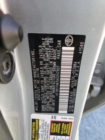 2019 TOYOTA CAMRY L - 4T1B11HK5KU247927