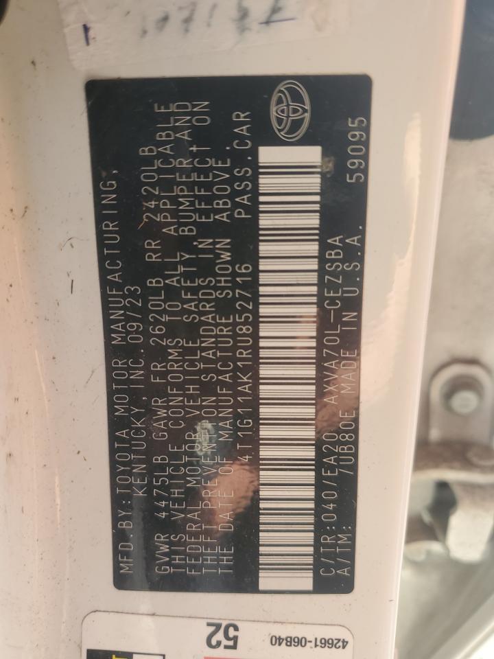 Lot #3304606441 2024 TOYOTA CAMRY SE N