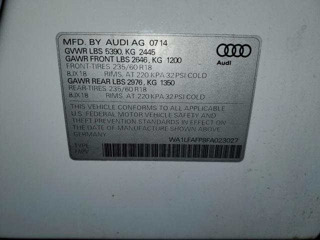 2015 AUDI Q5 PREMIUM - WA1LFAFP8FA023027