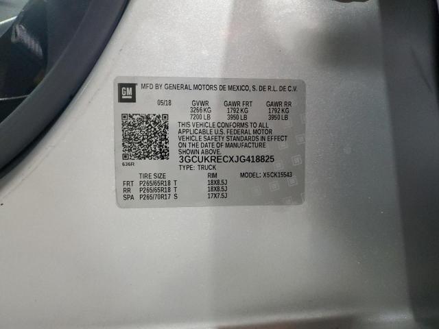 2018 CHEVROLET SILVERADO - 3GCUKRECXJG418825