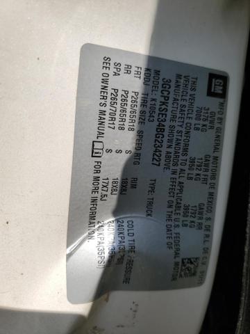 2011 CHEVROLET SILVERADO - 3GCPKSE34BG234227