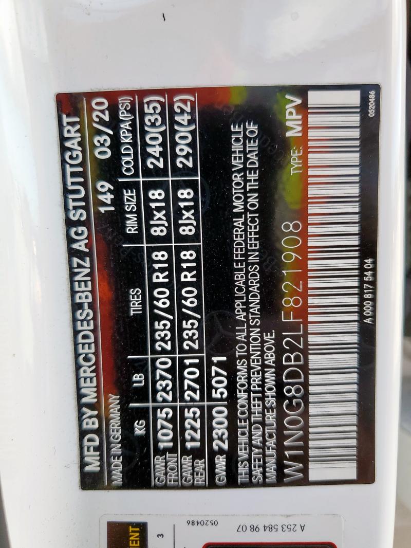 2020 MERCEDES-BENZ GLC 300 - W1N0G8DB2LF821908