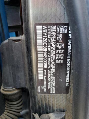 2017 BMW I3 REX WBY1Z8C38HV890386