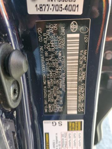 2020 TOYOTA COROLLA LE JTDEPRAE8LJ107814