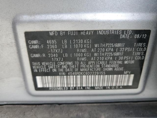 2013 SUBARU OUTBACK 3. - 4S4BRDKC6D2229155