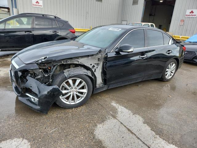 INFINITI Q50 BASE 2014 black  gas JN1BV7AR0EM688858 photo #1
