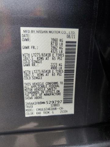 2021 NISSAN TITAN XD S 1N6AA1FB8MN529797