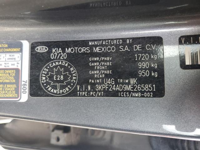 2021 KIA FORTE FE 3KPF24AD9ME265851