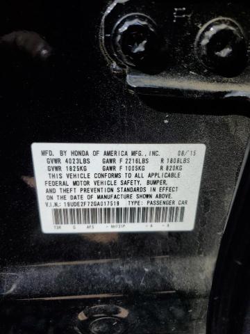 2016 ACURA ILX PREMIUM 19UDE2F72GA017519