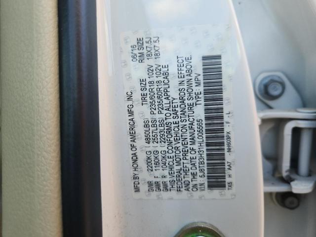 2017 ACURA RDX 5J8TB3H31HL005565