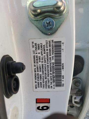 2015 HONDA CIVIC SE 19XFB2F70FE028143