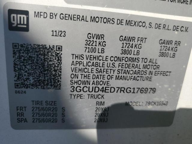2024 CHEVROLET SILVERADO 3GCUD4ED7RG176979