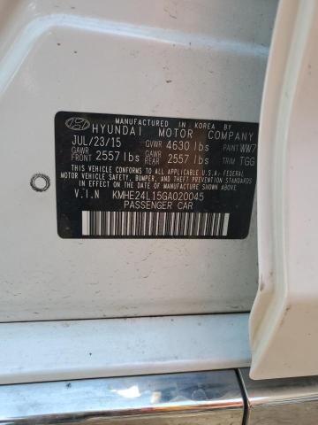 2016 HYUNDAI SONATA HYB KMHE24L15GA020045