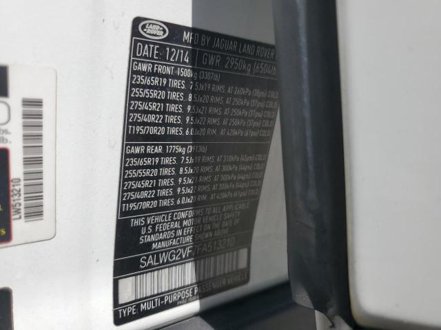 2015 LAND ROVER RANGE ROVER SPORT SE SALWG2VF7FA513210