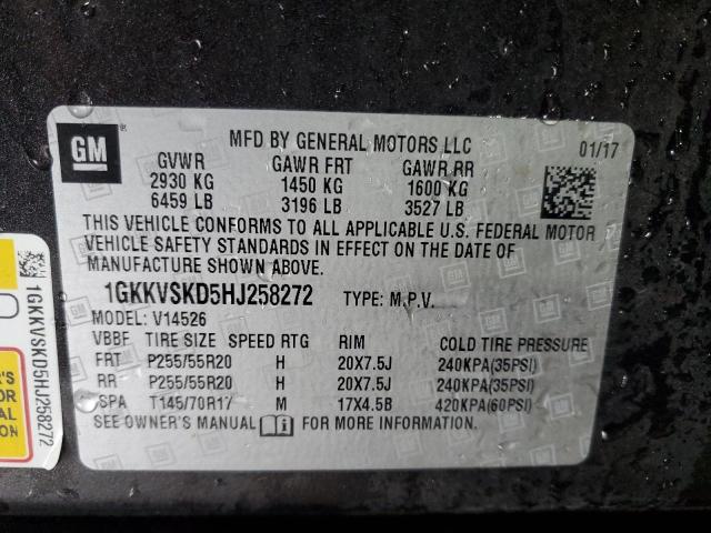 2017 GMC ACADIA LIM 1GKKVSKD5HJ258272