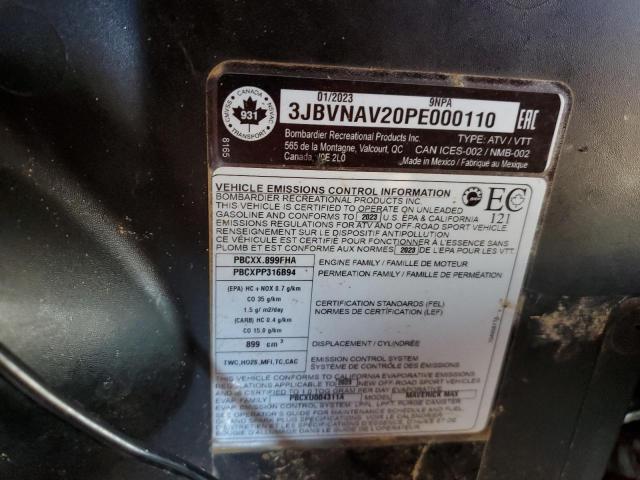 2023 CAN-AM X3 TURBO RR 3JBVNAV20PE000110