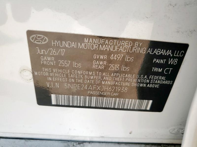 2018 HYUNDAI SONATA SE - 5NPE24AFXJH621938