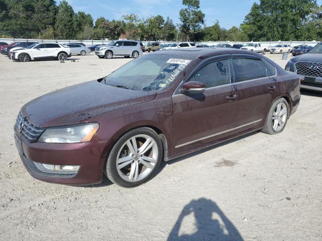 VOLKSWAGEN PASSAT SEL 2013 burgundy sedan 4d diesel 1VWCN7A36DC045476 photo #1