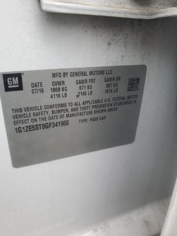 2016 CHEVROLET MALIBU LT - 1G1ZE5ST8GF341966