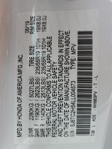 2020 ACURA RDX TECHNO 5J8TC2H54LL004573