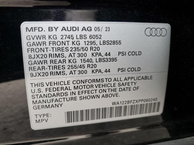 2023 AUDI Q4 E-TRON WA122BFZXPP060240