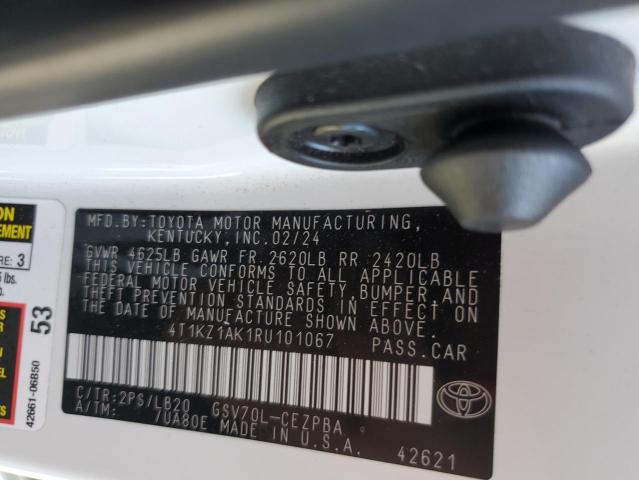 2024 TOYOTA CAMRY TRD 4T1KZ1AK1RU101067