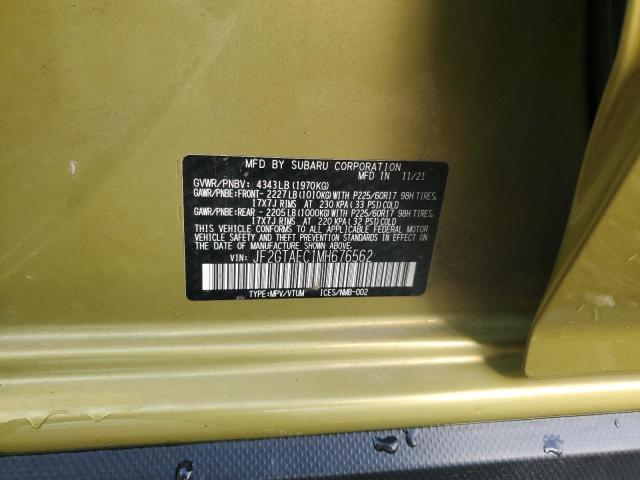 2021 SUBARU CROSSTREK JF2GTAEC1MH676562