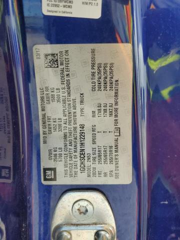 2017 CHEVROLET COLORADO L - 1GCHSCEN1H1229148