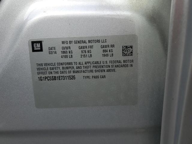 2014 CHEVROLET CRUZE LT #3266955055