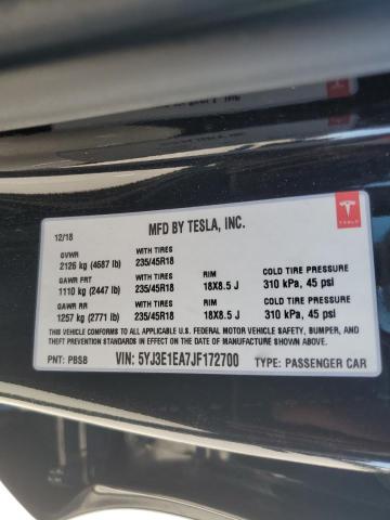 2018 TESLA MODEL 3 - 5YJ3E1EA7JF172700