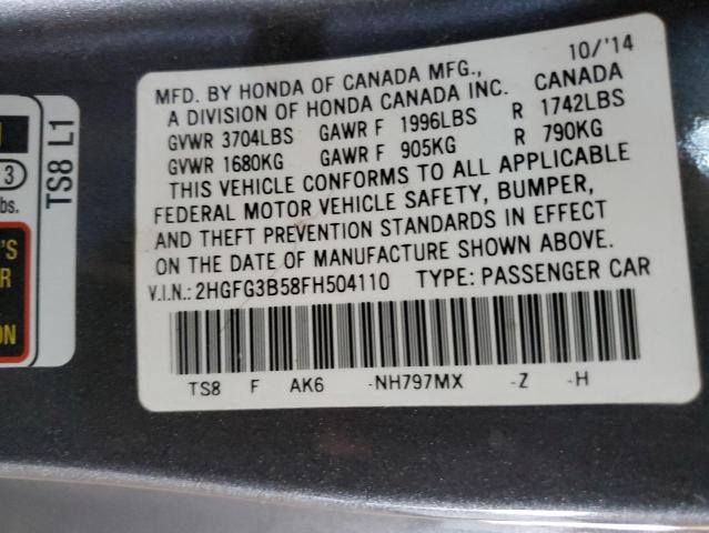 2015 HONDA CIVIC LX #3284762534