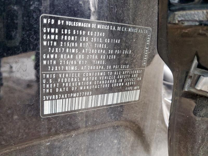 2023 VOLKSWAGEN TIGUAN S - 3VVRB7AX1PM077989