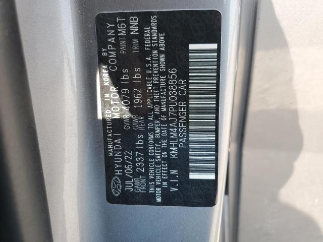 2023 HYUNDAI ELANTRA BL KMHLM4AJ7PU038856