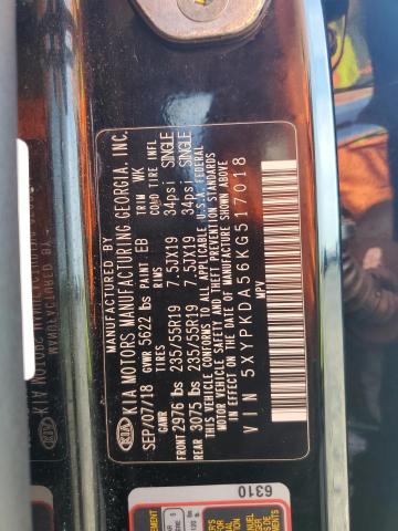 2019 KIA SORENTO SX - 5XYPKDA56KG517018