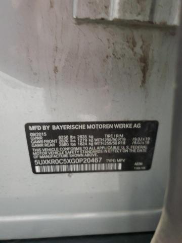 2016 BMW X5 XDRIVE3 5UXKR0C5XG0P20467