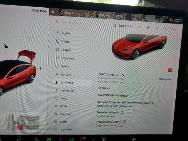 2018 TESLA MODEL 3 5YJ3E1EB6JF088098
