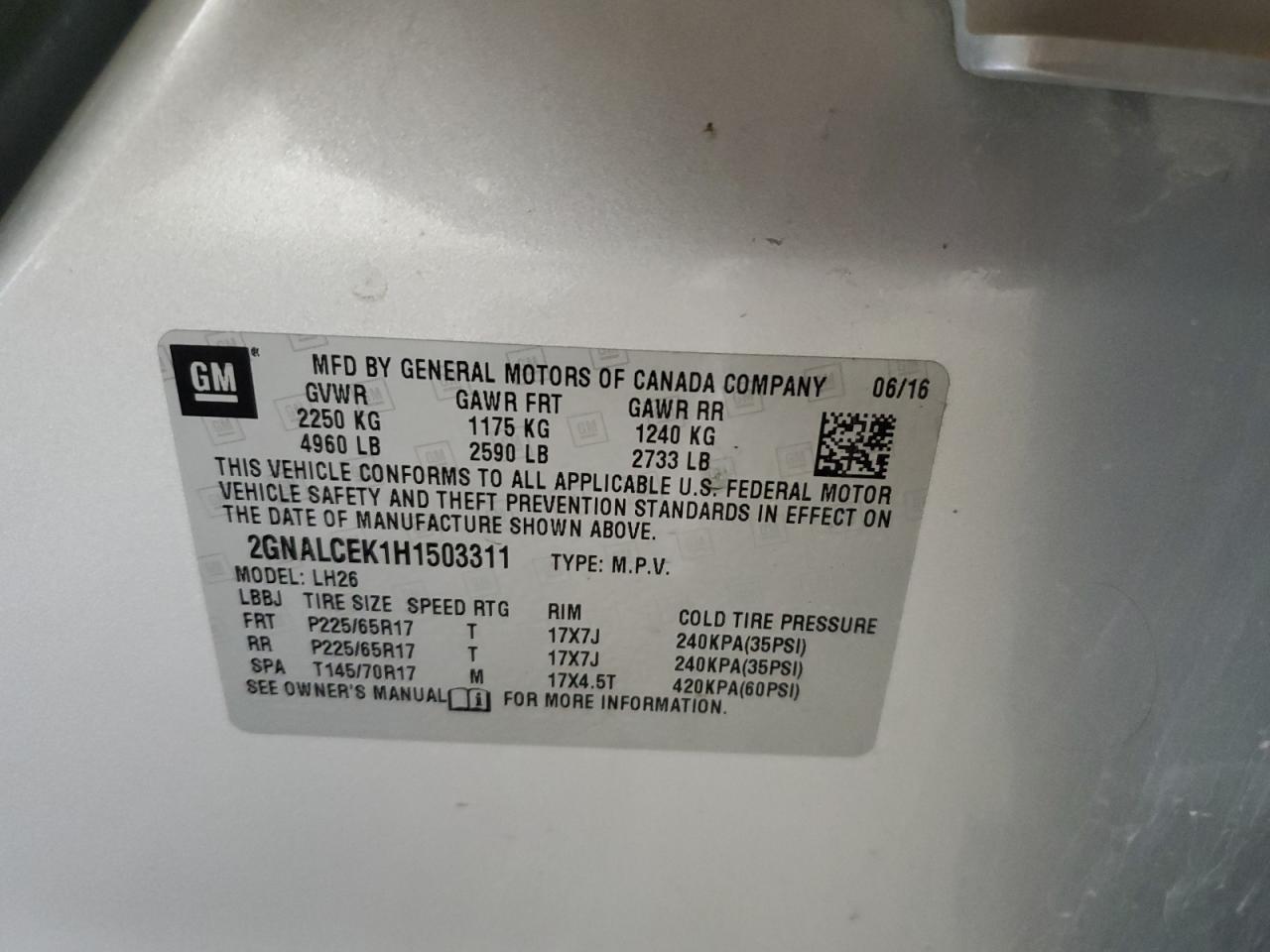 CHEVROLET EQUINOX LT