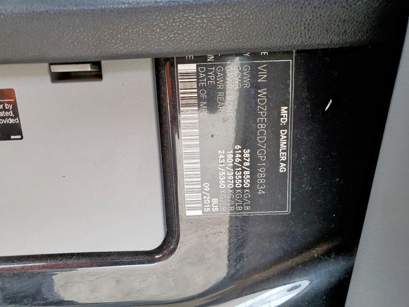 2016 MERCEDES-BENZ SPRINTER 2 WDZPE8CD7GP198834