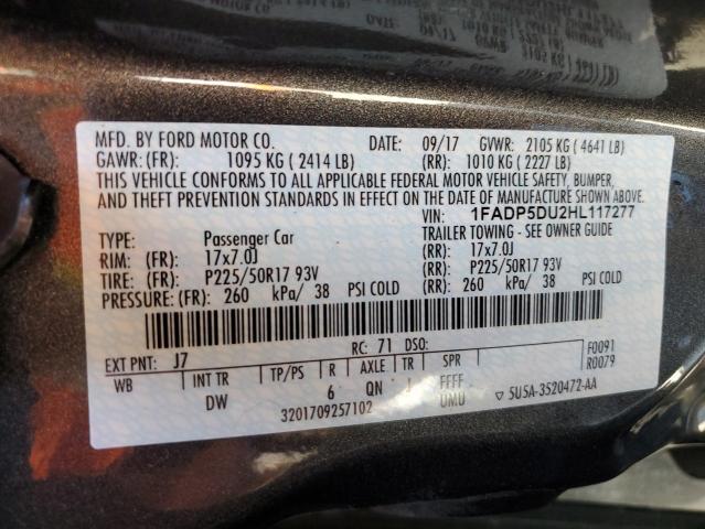 2017 FORD C-MAX TITA 1FADP5DU2HL117277