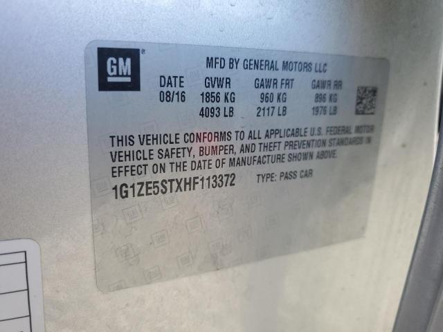 2017 CHEVROLET MALIBU LT 1G1ZE5STXHF113372