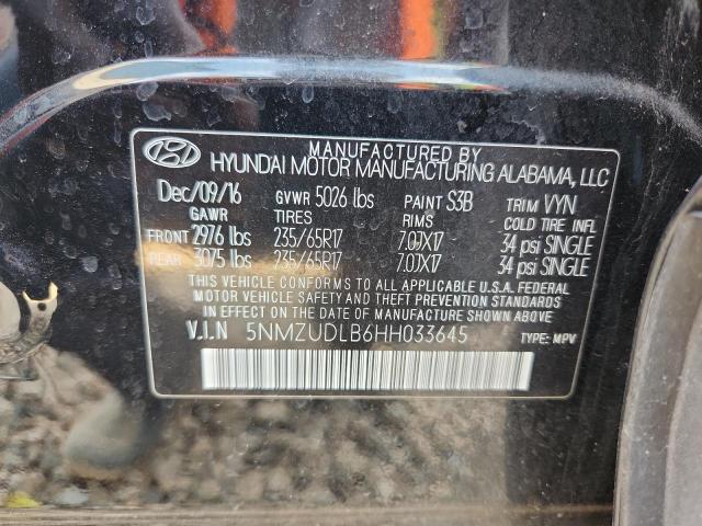 2017 HYUNDAI SANTA FE SPORT 5NMZUDLB6HH033645