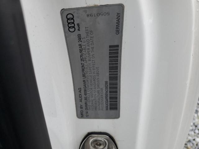 2015 AUDI S5 PREMIUM WAUCGAFRXFA038288