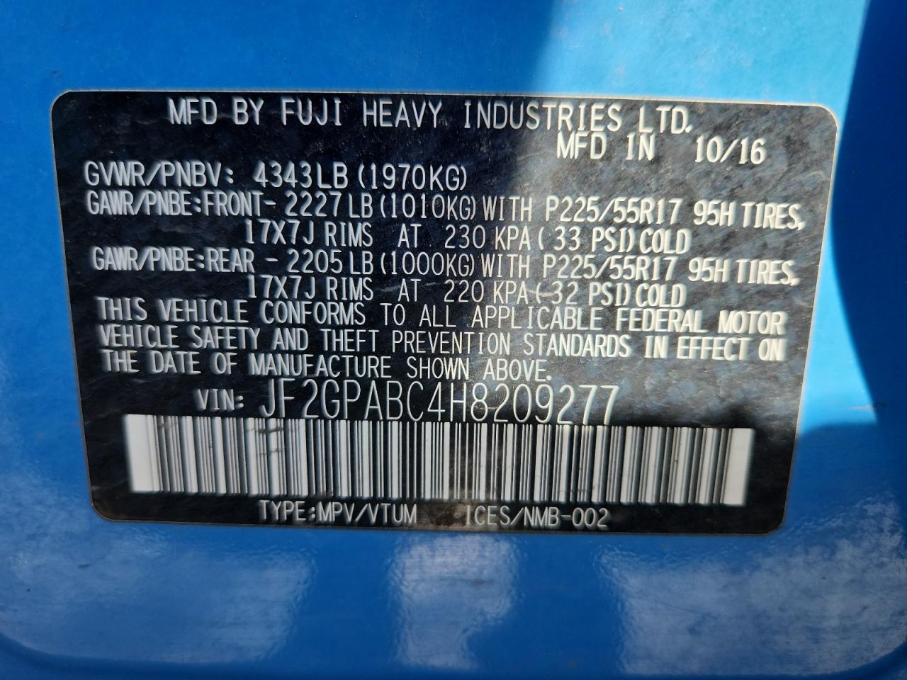 SUBARU CROSSTREK PREMIUM