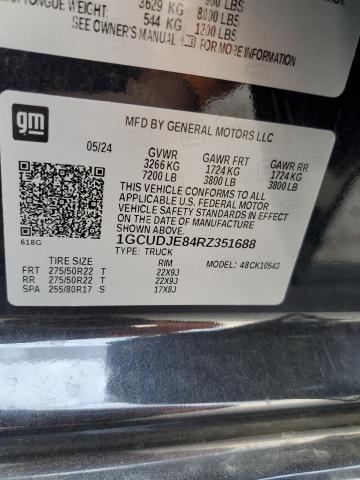 2024 CHEVROLET SILVERADO K1500 HIGH COUNTRY 1GCUDJE84RZ351688