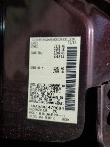 2014 NISSAN MAXIMA S #3303664927